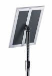 Durable 479823 Zeichenhalter und Informationsstand A4 Aluminium, Kunststoff, Stahl Silber