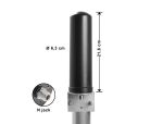 DELOCK 5G LTE Antenne N Buchse 3-5dBi omnidirektional Wand-
