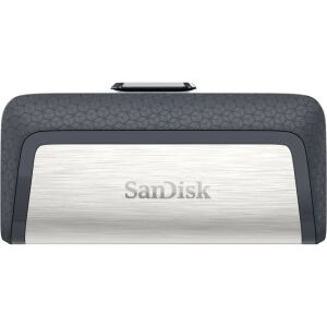 SanDisk Ultra Dual Drive USB Type-C USB-Stick 32 GB USB Type-A / USB Type-C 3.2 Gen 1 (3.1 Gen 1) Schwarz, Silber