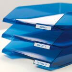 DYMO Original D1-Etikettenband | blau auf weiß | 12 mm x 7 m | selbstklebendes Schriftband | für LabelManager-Beschriftungsgerät