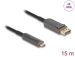 DELOCK Aktives Optisches Kabel USB-C -> DisplayPort...