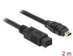 DELOCK FireWire-Kabel FW400 4Pin -> FW800 9Pin St/St 2.00