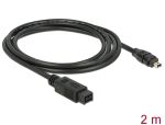 DELOCK FireWire-Kabel FW400 4Pin -> FW800 9Pin St/St 2.00