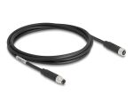 DeLOCK M8 3 Pin Kabel A-kodiert Stecker zu Buchse PUR...