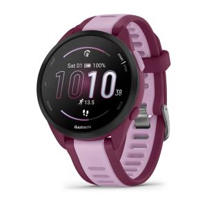 Garmin Forerunner 165 Music 3,05 cm (1.2") AMOLED 43 mm Digital 390 x 390 Pixel Touchscreen Violett GPS