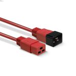 Lindy 30124 Stromkabel Rot 2 m C19-Koppler C20-Koppler