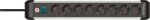 Brennenstuhl 1391030800 Verlängerungskabel 3 m 8 AC-Ausgänge Drinnen Schwarz, Silber