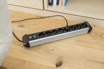 Brennenstuhl 1391030800 Verlängerungskabel 3 m 8 AC-Ausgänge Drinnen Schwarz, Silber