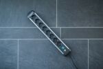 Brennenstuhl 1391030800 Verlängerungskabel 3 m 8 AC-Ausgänge Drinnen Schwarz, Silber