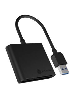 ICY BOX IB-CR301-U3 Externer Multi Card Reader (CF, SD, microSD) mit USB 3.2 Gen 1 Hostanschluss