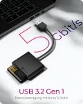 ICY BOX IB-CR301-U3 Externer Multi Card Reader (CF, SD, microSD) mit USB 3.2 Gen 1 Hostanschluss