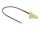 DeLOCK Antennenkabel SMA 90° PCB Buchse zum Einbau zu I-PEX Inc., MHF® 4L Stecker 1.13 25 cm Gewindelänge 15 mm