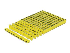 DELOCK Kabelmarker Clips A-Z gelb 260-teilig