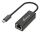 MediaRange USB Type-C Netzwerkadaper mit RJ45 Port, 10/100/1000 Mbps, 20cm, Schwarz