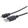 Manhattan Hi-Speed USB Micro-B Anschlusskabel, USB 2.0, Typ A Stecker - Micro-B Stecker, 480 Mbps, 1,8 m, Schwarz