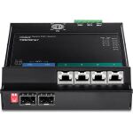 Trendnet TI-PG62F Netzwerk-Switch Gigabit Ethernet (10/100/1000) Power over Ethernet (PoE) Schwarz