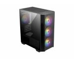 MSI MAG Forge M100R Midi Tower Schwarz, Transparent