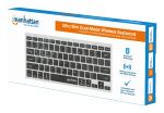 Manhattan 180559 Tastatur Büro RF Wireless + Bluetooth QWERTZ Deutsch Schwarz, Grau