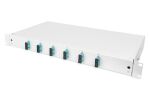 Digitus LWL-Spleißbox, 1HE, bestückt, 6x SC DX, OM3