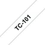 Brother TC-101 Etiketten erstellendes Band Schwarz auf...