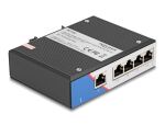 DELOCK Industrie Gigabit Ethernet Switch 5 Port RJ45 für Hut