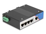 DELOCK Industrie Gigabit Ethernet Switch 5 Port RJ45 für Hut