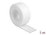 DELOCK Klettband auf Rolle L 1 m x B 20 mm weiß
