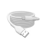 Digitus Lightning Silikon Anschlusskabel, USB-A - Lightning 1m, weiß