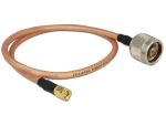 DELOCK HF Adapter N -> SMA 40cm RG-142 low loss St/St