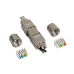 LogiLink MP0057 Drahtverbinder Cat.6A, Cat.7, Cat.7A Metallisch
