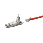 LogiLink MP0057 Drahtverbinder Cat.6A, Cat.7, Cat.7A Metallisch