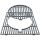 CAMPINGAZ gusseisern. Grillrost m. abnehmb. Ring, matt,