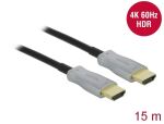 DeLOCK Aktives Optisches Kabel HDMI 4K 60 Hz 15 m