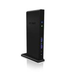 ICY BOX IB-DK2241AC, 11 in 1 USB 3.2 Gen 1 Notebook Dockingstation, USB 3.2 Gen 1 auf: 2x USB 3.2 Gen 1+2x Video(HDMI+DVI)+1xGigabitLAN+4xUSB 2.0+Audio+Charge