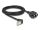 DeLOCK Netzwerk Verlängerungskabel S/FTP Stecker RJ45 Stecker 90° gewinkelt zu RJ45 Einbaubuchse Cat.6A 2 m schwarz