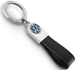 TROIKA VW Lederschlaufe Schlüsselring Schwarz