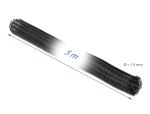 DELOCK Geflechtschlauch mit Klettverschluss 5mx19mm schwarz