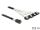 DeLOCK 83392 Serial Attached SCSI (SAS)-Kabel 0,5 m Schwarz, Silber