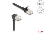DeLOCK RJ45 Netzwerkkabel Cat.6A S/FTP Slim 90° unten...
