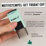 trodat Motivstempel Printy edy pastell+gr Kissen grün de/eng