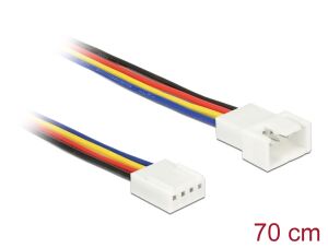 DELOCK Verlängerungskabel PWM Lüfteranschluss 4Pin 70cm