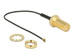 DELOCK HF Kabel RP-SMA -> MHF Bu/St 0.10m zum Einbau