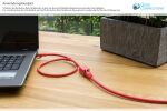 Alcasa 8063VR-005R Netzwerkkabel Rot 0,5 m Cat6 S/FTP (S-STP)