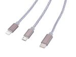TROIKA CBL30/GY USB Kabel 1 m USB C USB C/Micro...
