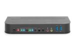 Digitus KVM-Switch, 2-Port, 4K60Hz, 2 x DP in, 1 x DP/HDMI out