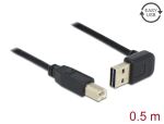 DELOCK Easy-USB-Kab.2.0 A(gewink. ob/un) -> B 0.5m...