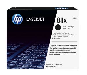 HP 81X Schwarz Original LaserJet Tonerkartusche mit hoher Reichweite