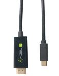 Techly IADAP-USBC-HDMI2TY USB-Grafikadapter 3840 x 2160 Pixel Schwarz
