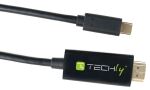 Techly IADAP-USBC-HDMI2TY USB-Grafikadapter 3840 x 2160 Pixel Schwarz