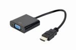 Gembird A-HDMI-VGA-04 Videokabel-Adapter 0,15 m VGA (D-Sub) HDMI Typ A (Standard) Schwarz